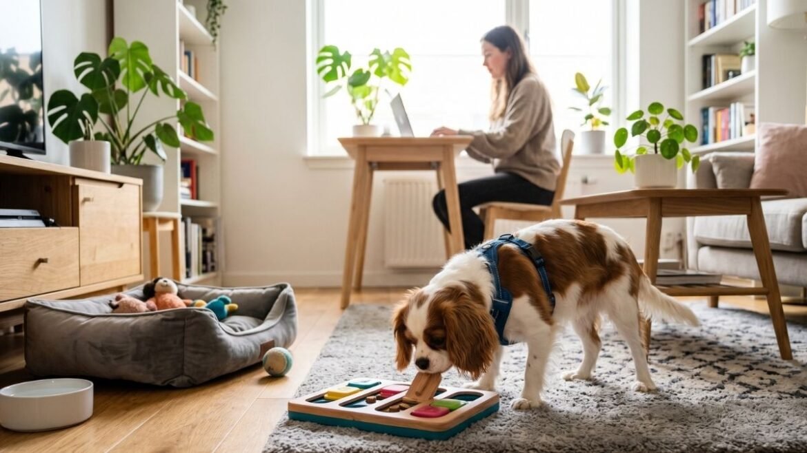 occuper un petit chien en appartement