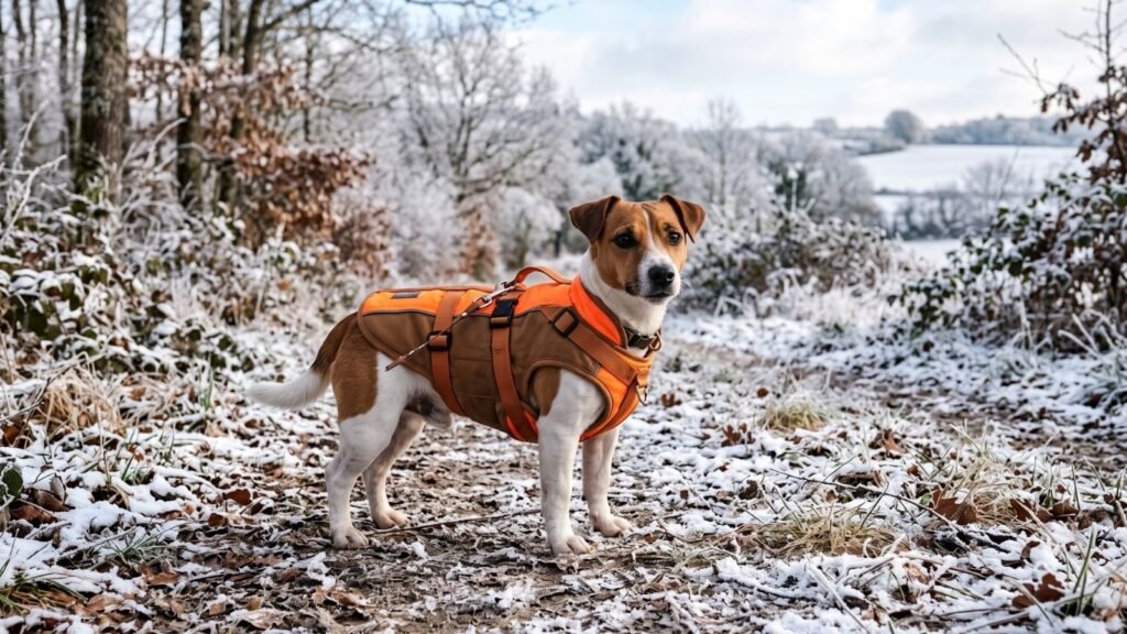 gilet de protection chien de chasse hiver petit gabarit